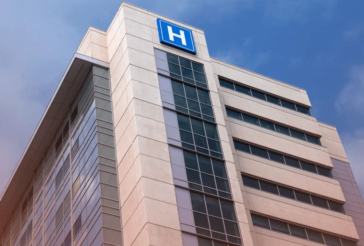 Modern hospital complex